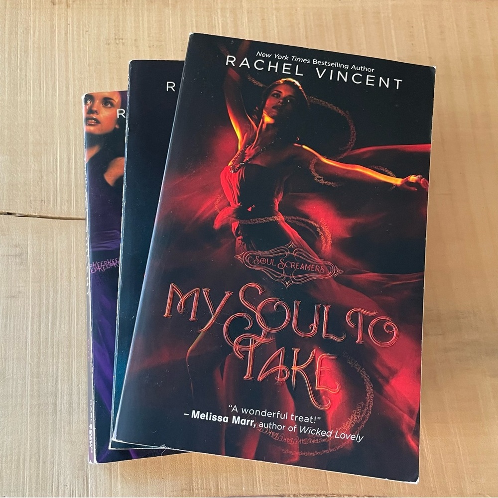 Set of 3 Rachel Vincent Books Soul Screamers Series Teen Fiction Banchee